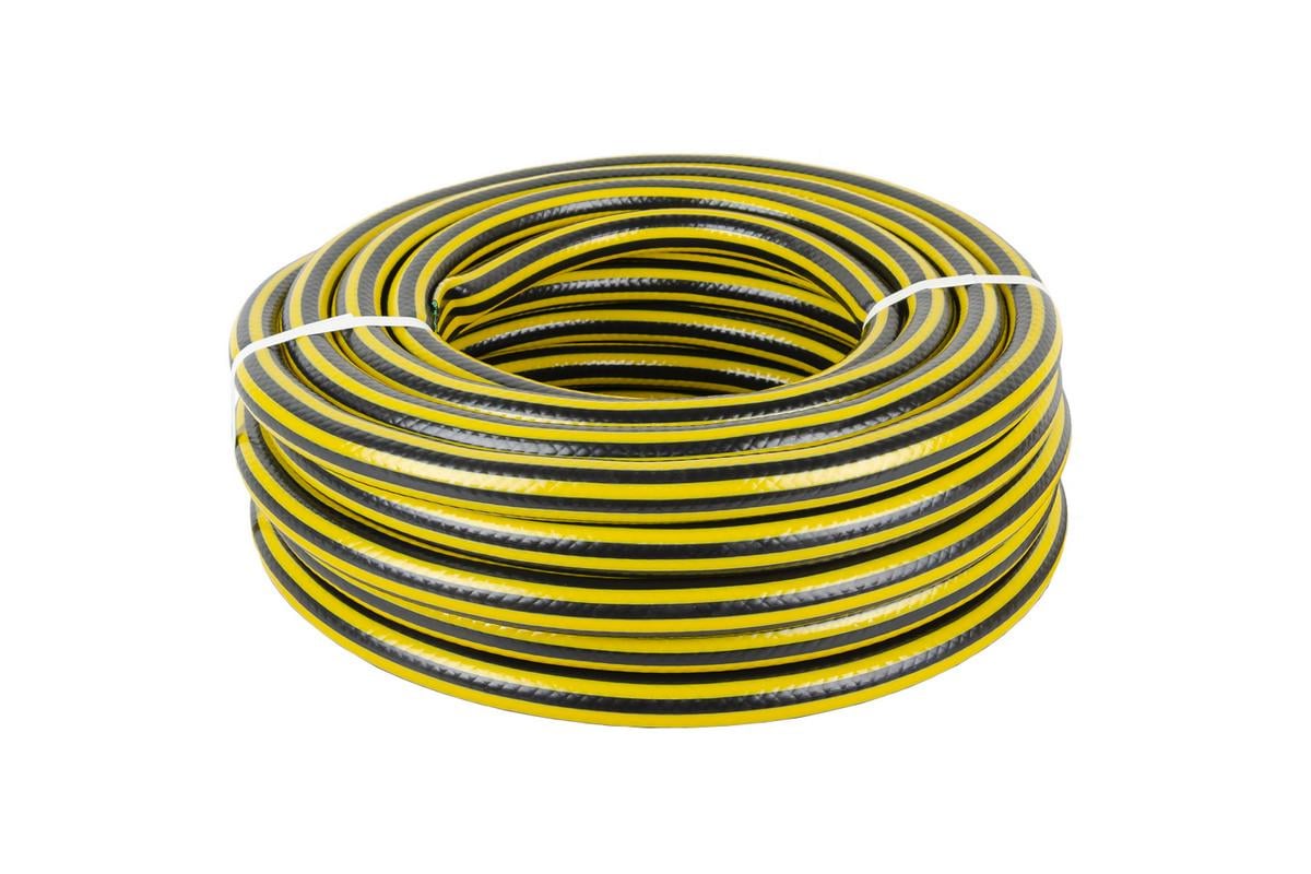 Шланг садовый для полива MasterTool PCHELKA 3/4" 20 м Черно-желтый (92-1066) Шланг садовый для полива MasterTool PCHELKA 3/4" 20 м Черно-желтый (92-1066)