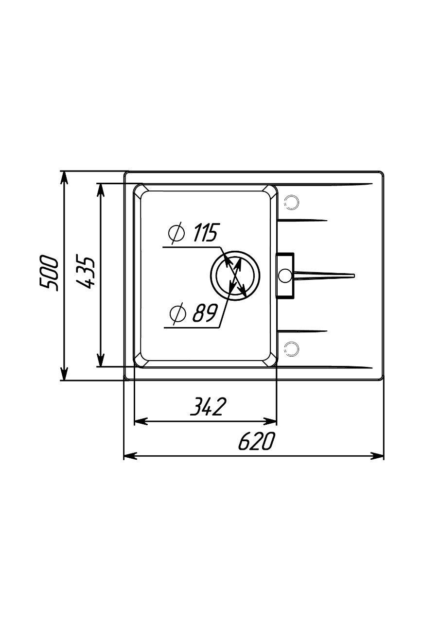 Мойка для кухни гранитная Platinum 6250 ZIRKONE матовая Песок - фото 8