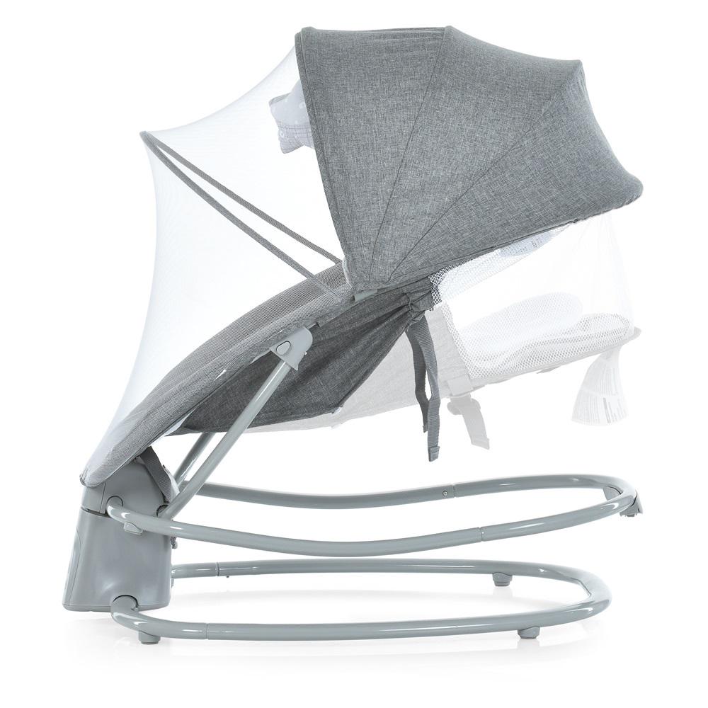 Заколисуючий центр-шезлонг 8112 Темно-сірий - фото 8 Заколисуючий центр-шезлонг 8112 Темно-сірий - фото 8