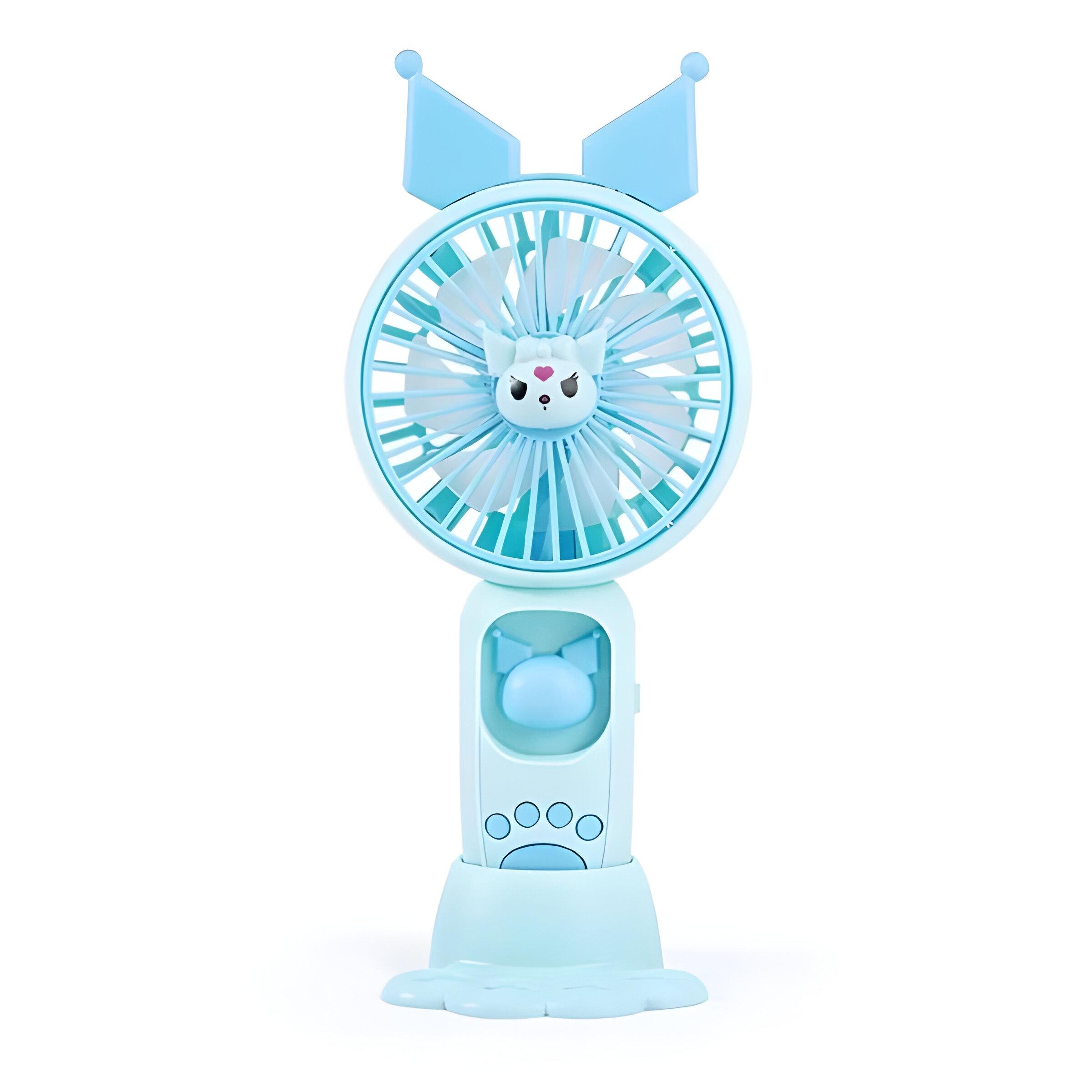 Дитячий вентилятор з підсвічуванням Куромі Блакитний (S085)