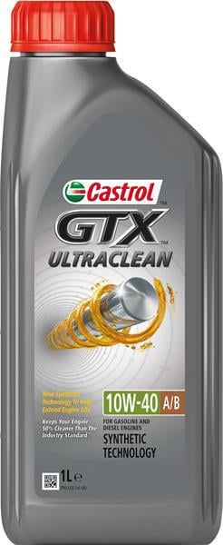 Моторне мастило Castrol GTX Ultraclean 10W-40 1 л (CAS GTX 10W40/1L)