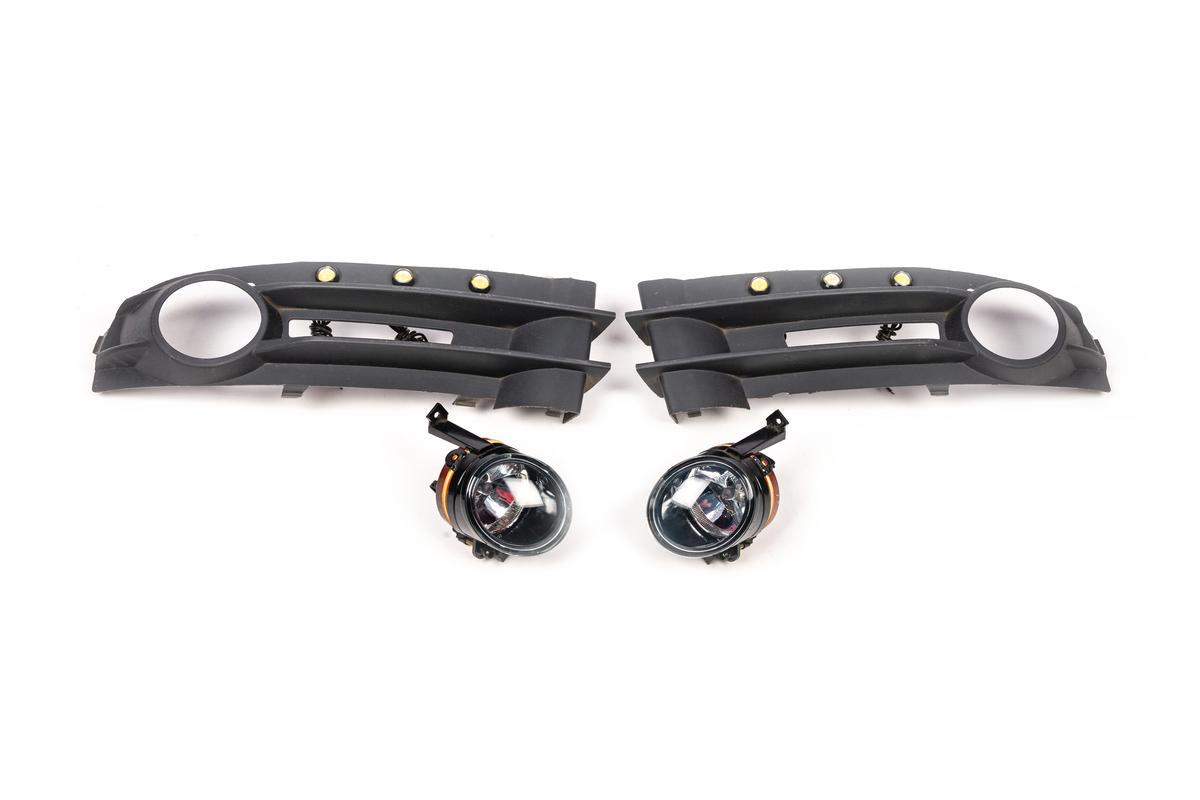Противотуманки з LED катафотами для Volkswagen Caddy 2004-2010 года Противотуманки з LED катафотами для Volkswagen Caddy 2004-2010 года