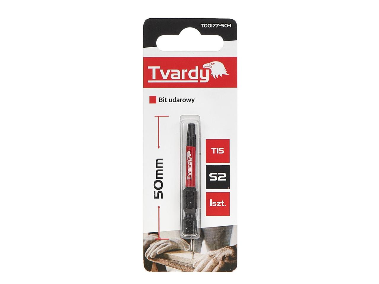 Біта удана Tvardy Torx T15 x 50 мм (T00177-50-1) - фото 1 Біта удана Tvardy Torx T15 x 50 мм (T00177-50-1) - фото 1