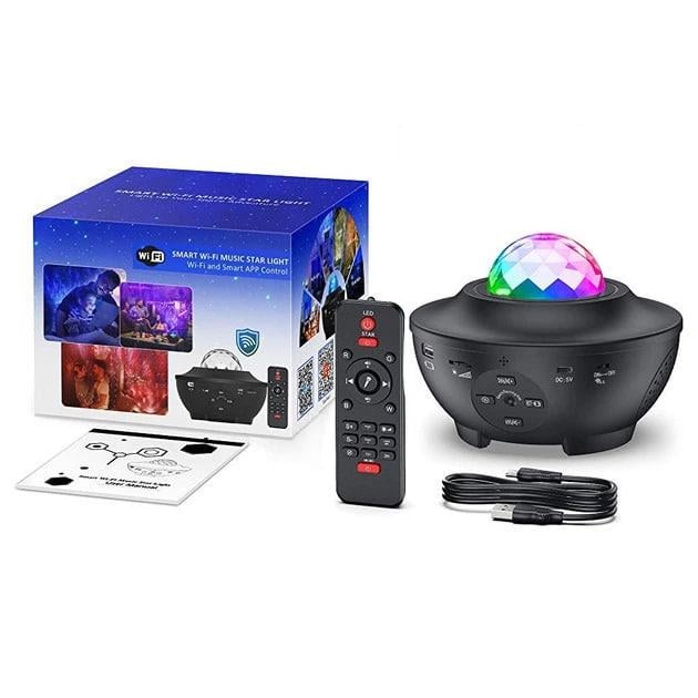 Нічник музичний Зоряне небо з колонкою та пультом 12х17 см (2932013591)