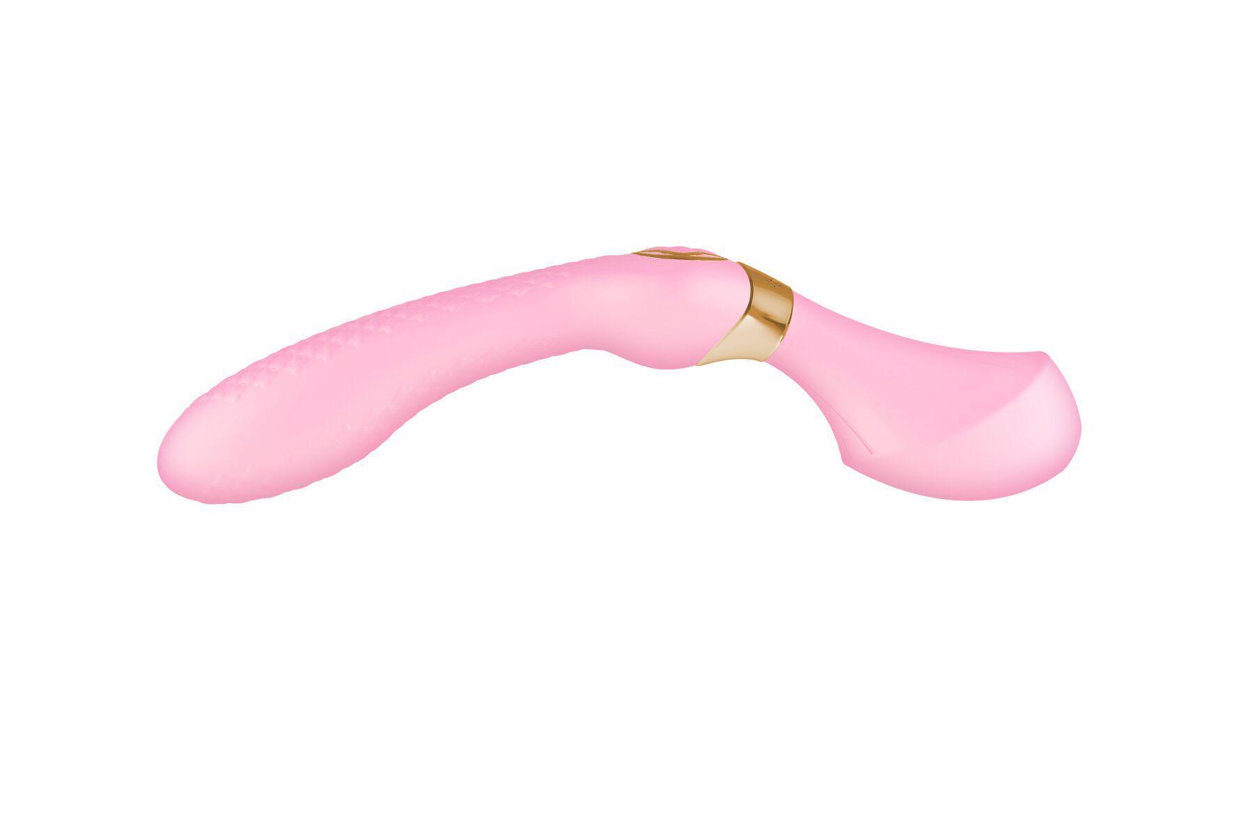 Вибромассажер Shunga Zoa Light двухсторонний Pink (SO6913)