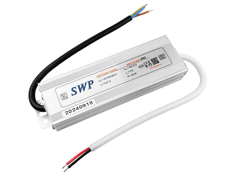 Блок питания 60W IP67 12V герметичный стабилизированный по напряжению (SWP-F12-60W)