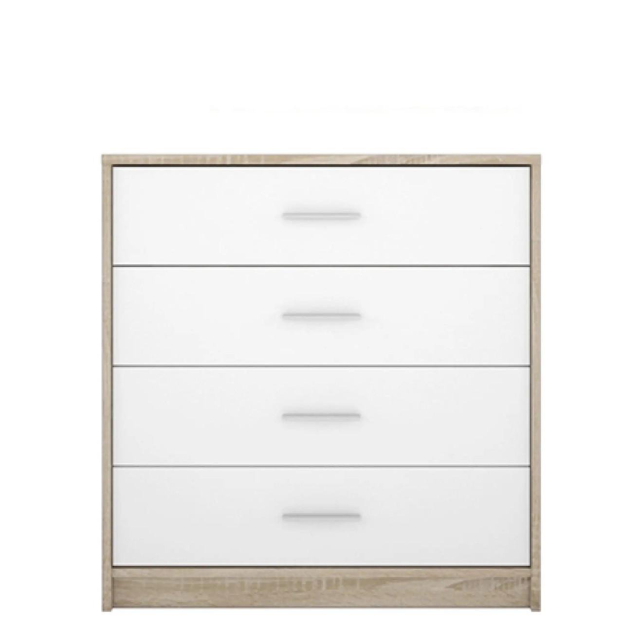 Комод в спальню Гербор Непо KOM4S Дуб сонома/Нимфея Альба (GRB-1142)