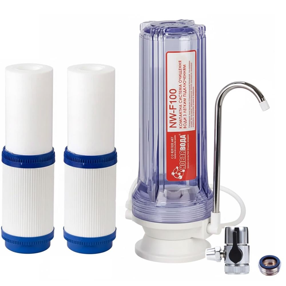 Фільтр для питної води Нова Вода NW-F105 з додатковим картриджем (30569244) Фільтр для питної води Нова Вода NW-F105 з додатковим картриджем (30569244)