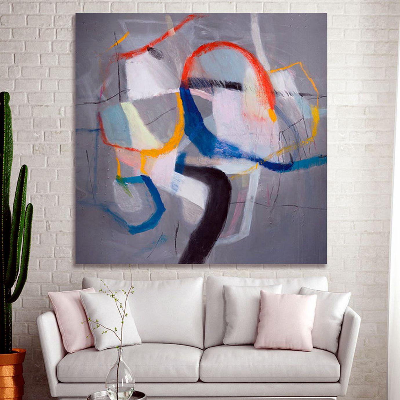 Картина на холсте ArtSale Абстракция 70х70 см abst0092