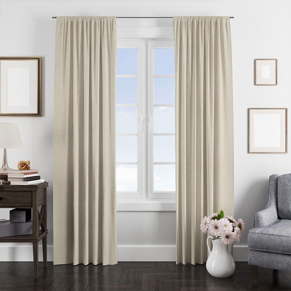 Ткань портьерная однотонная Фонлук Canvas V-196 брюле