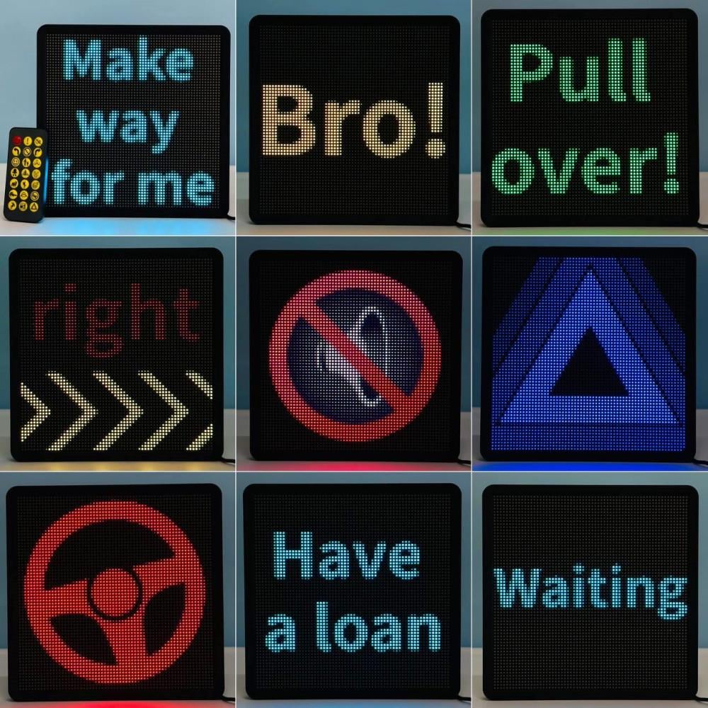 Дисплей светодиодный Led Smart Screen для авто APP и пультом pixels 64х64/18,3х18,3х1,6 см (P64SR) - фото 3