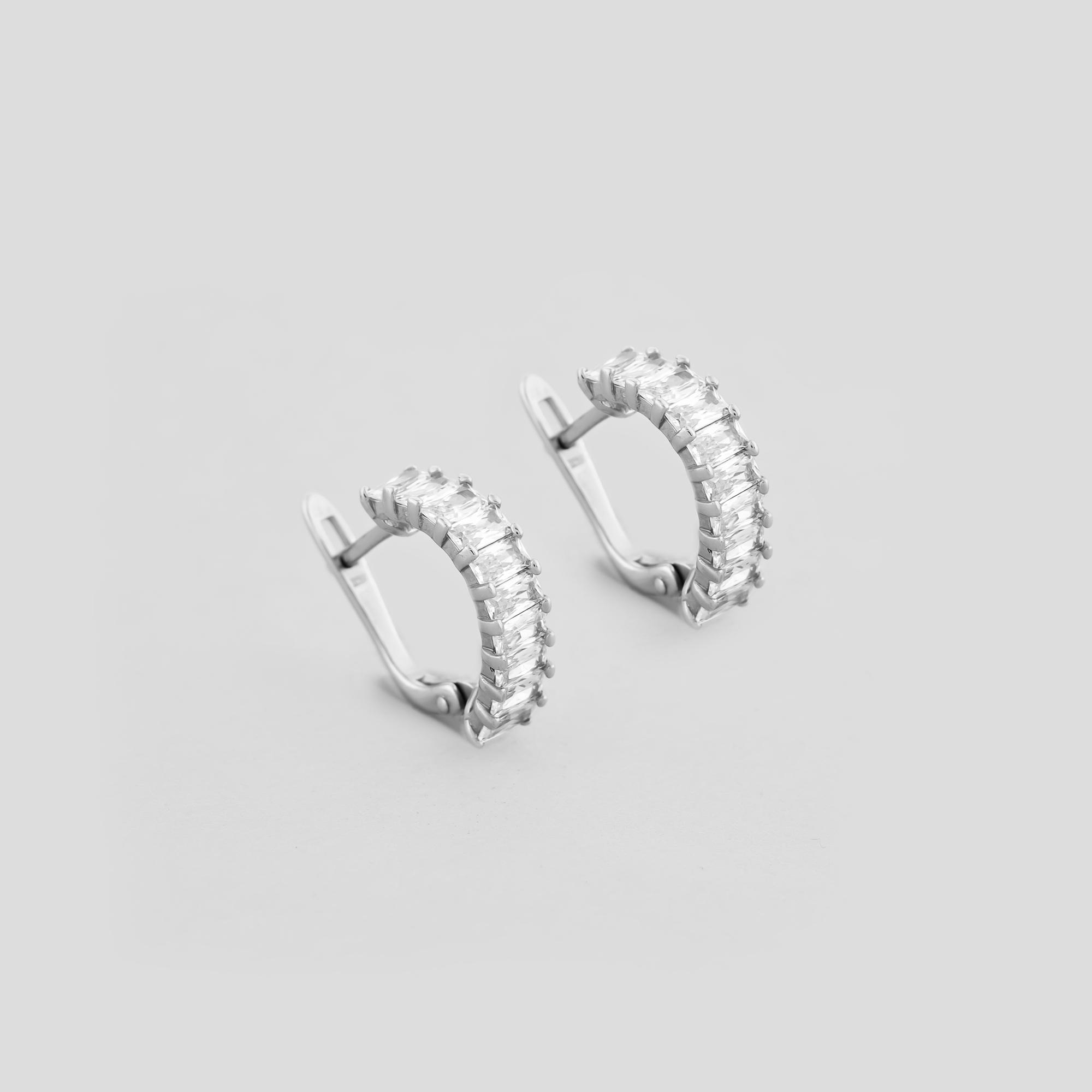Серебряные серьги Minimal Ваниль (16550)