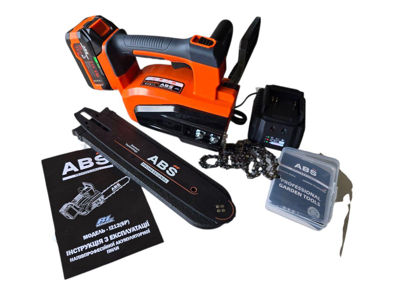 Пила цепная бесщеточная аккумуляторная ABS L-212 SP - фото 6