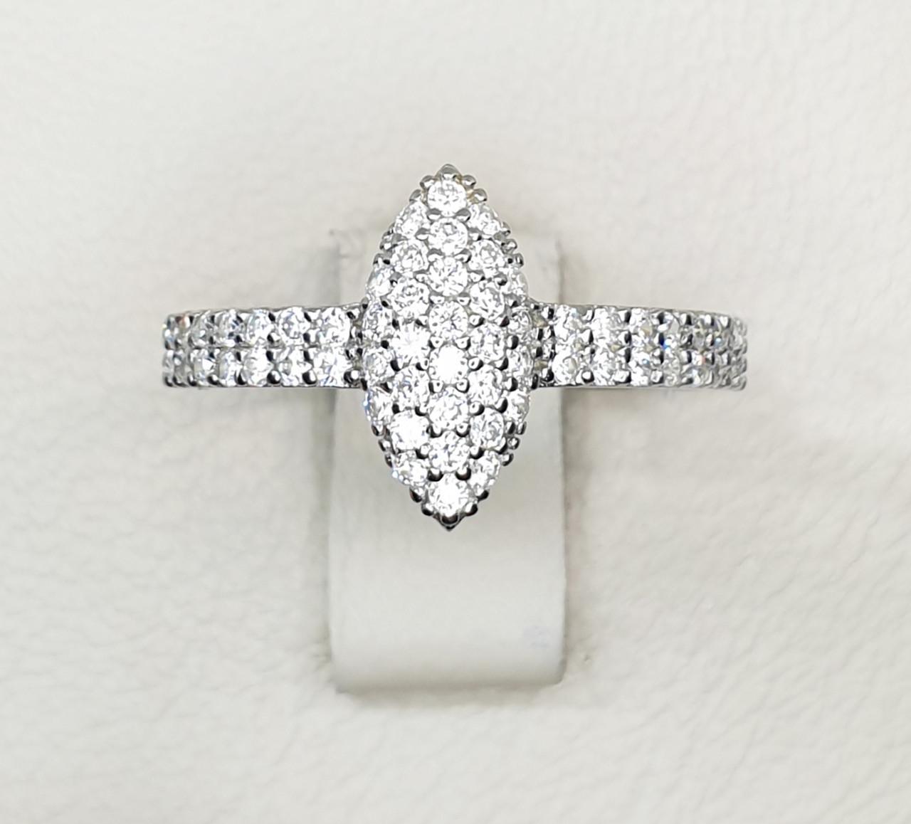 Кольцо серебряное с кубическим цирконием р. 18,5 1,67 г (1483797344)