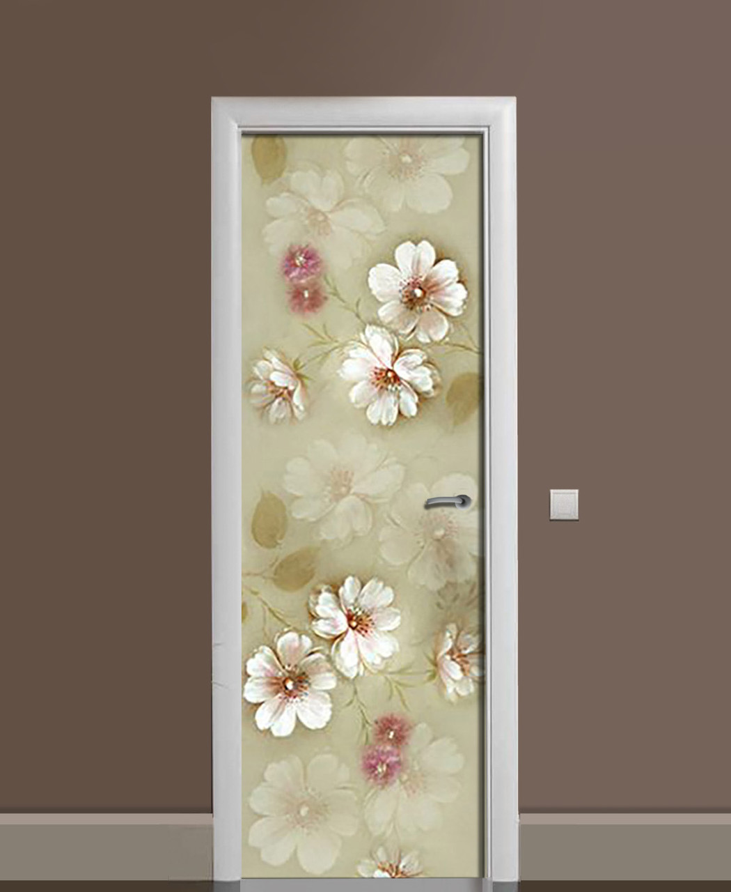 Наклейка 3D на дверь Zatarga "Тихое спокойствие" виниловая 650х2000 мм