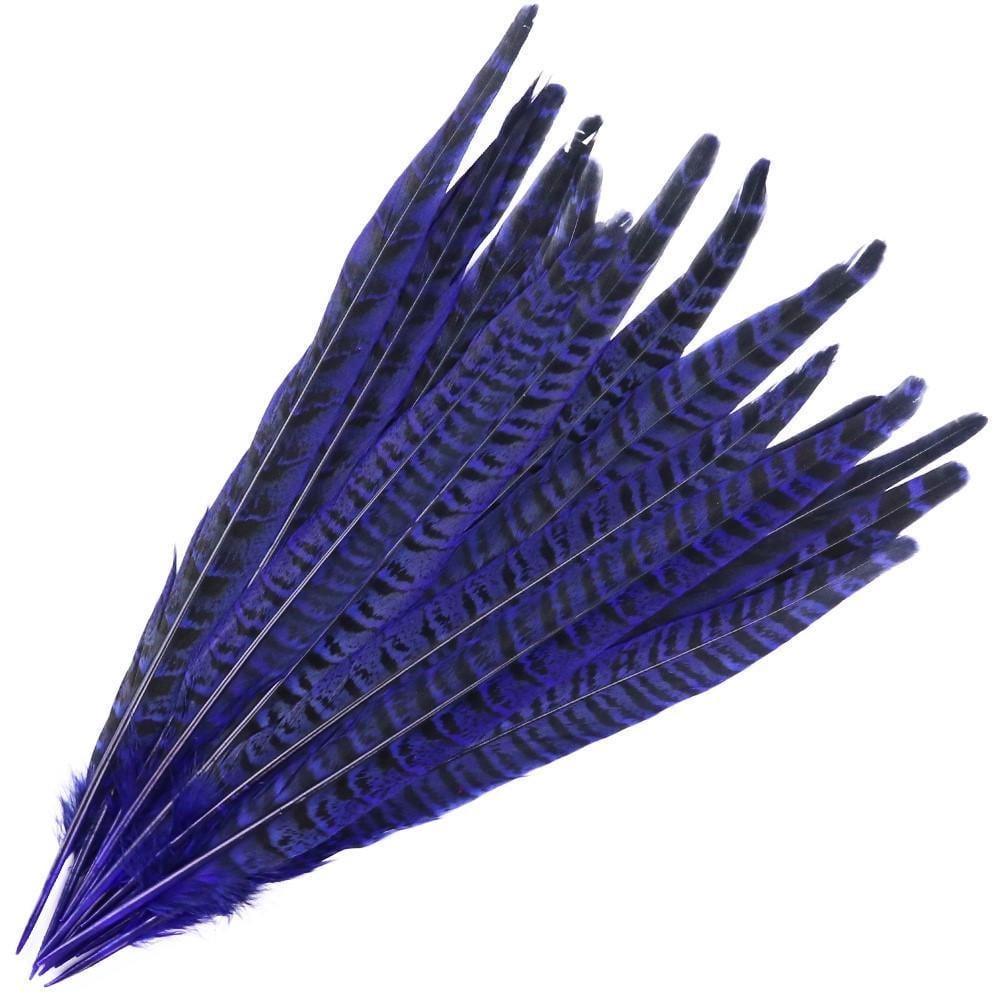 Пір'я гірської куріпки 22-26 см 1 шт. Синій (ПР2226т05)
