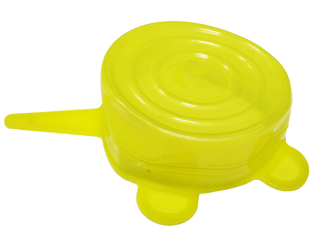 Крышки для посуды силиконовые 6шт. 6 см/9 см/11 см/13 см/15 см/19 см Желтый