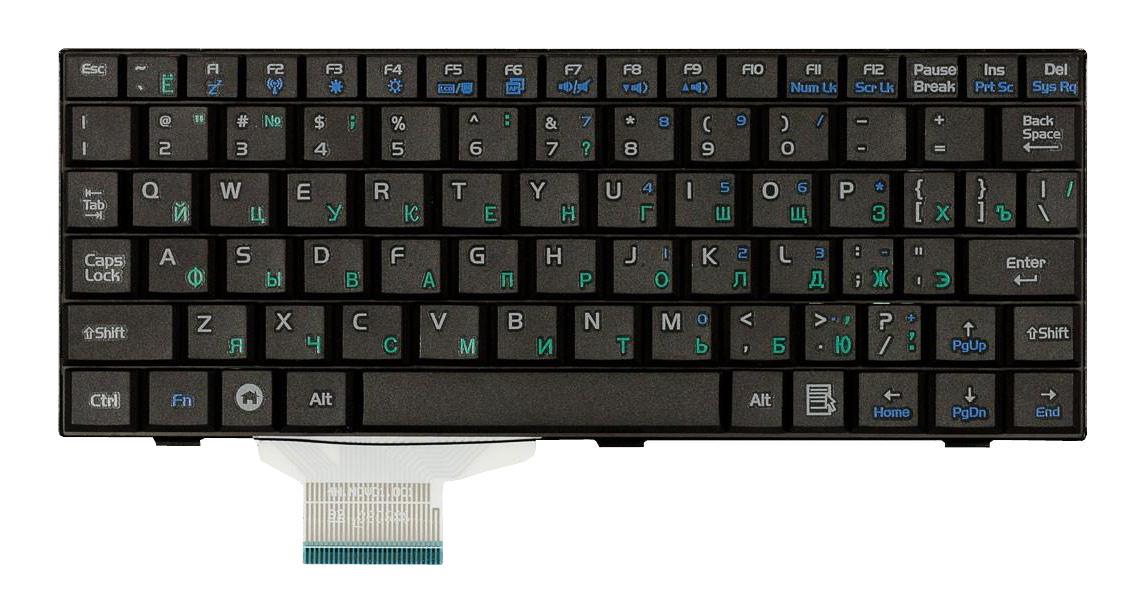 Клавиатура для ноутбука Asus EEE PC 900 Black