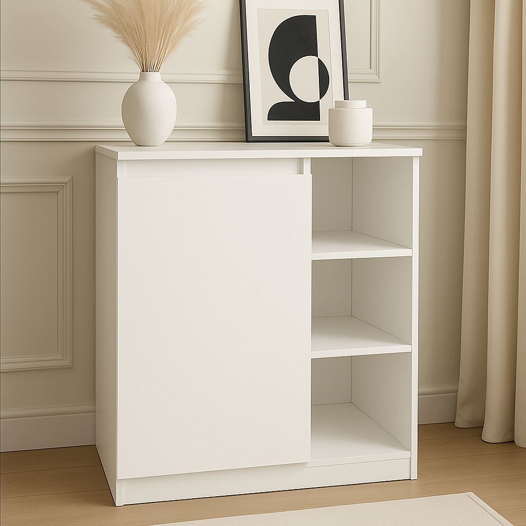 Тумба приліжкова MEBEX 60х40х77,4 см (VS3D600WH) - фото 1 Тумба приліжкова MEBEX 60х40х77,4 см (VS3D600WH) - фото 1