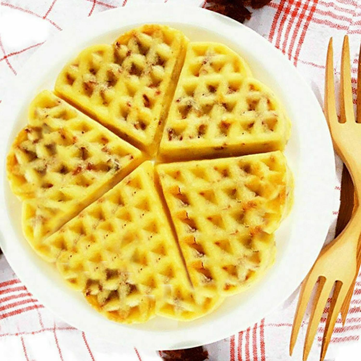 Форма для выпечки вафель Сердце 18х18х1,5 см Оранжевый (2174832855) - фото 7