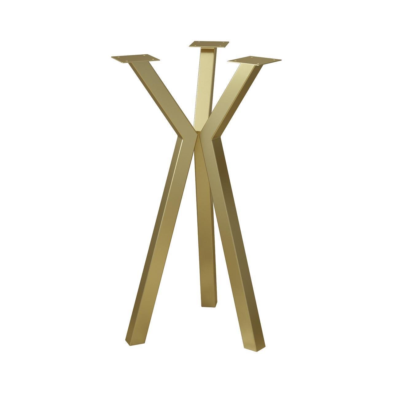 Комплект ножек для стола из металла Scandi 730 мм 3 шт. Золотой (1117) - фото 1 Комплект ножек для стола из металла Scandi 730 мм 3 шт. Золотой (1117) - фото 1