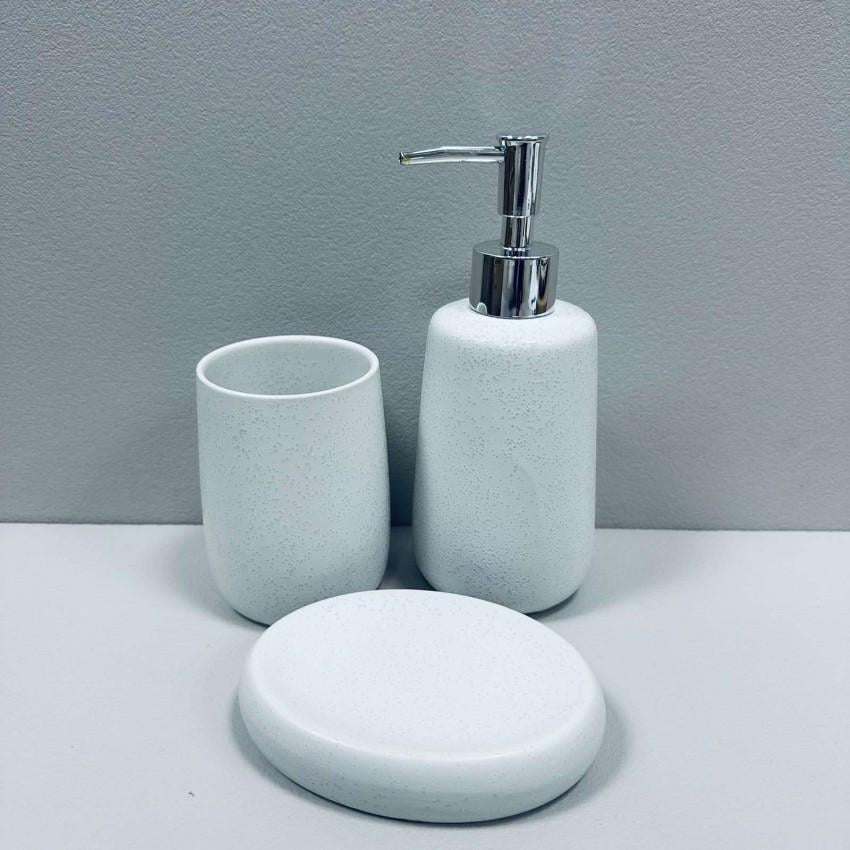 Набір для ванної кімнати Bona Di 853-175 дозатор для мила/склянка для зубних щіток/мильниця (2509546444)