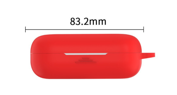 Чохол-накладка DK Silicone Candy Friendly з карабіном для Huawei FreeBuds 3i Red (011399) - фото 2