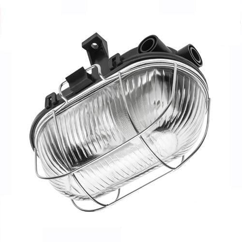 Светильник потолочный GTV SANGUESA OS-KAM060-10 IP54 овал с решеткой Черный