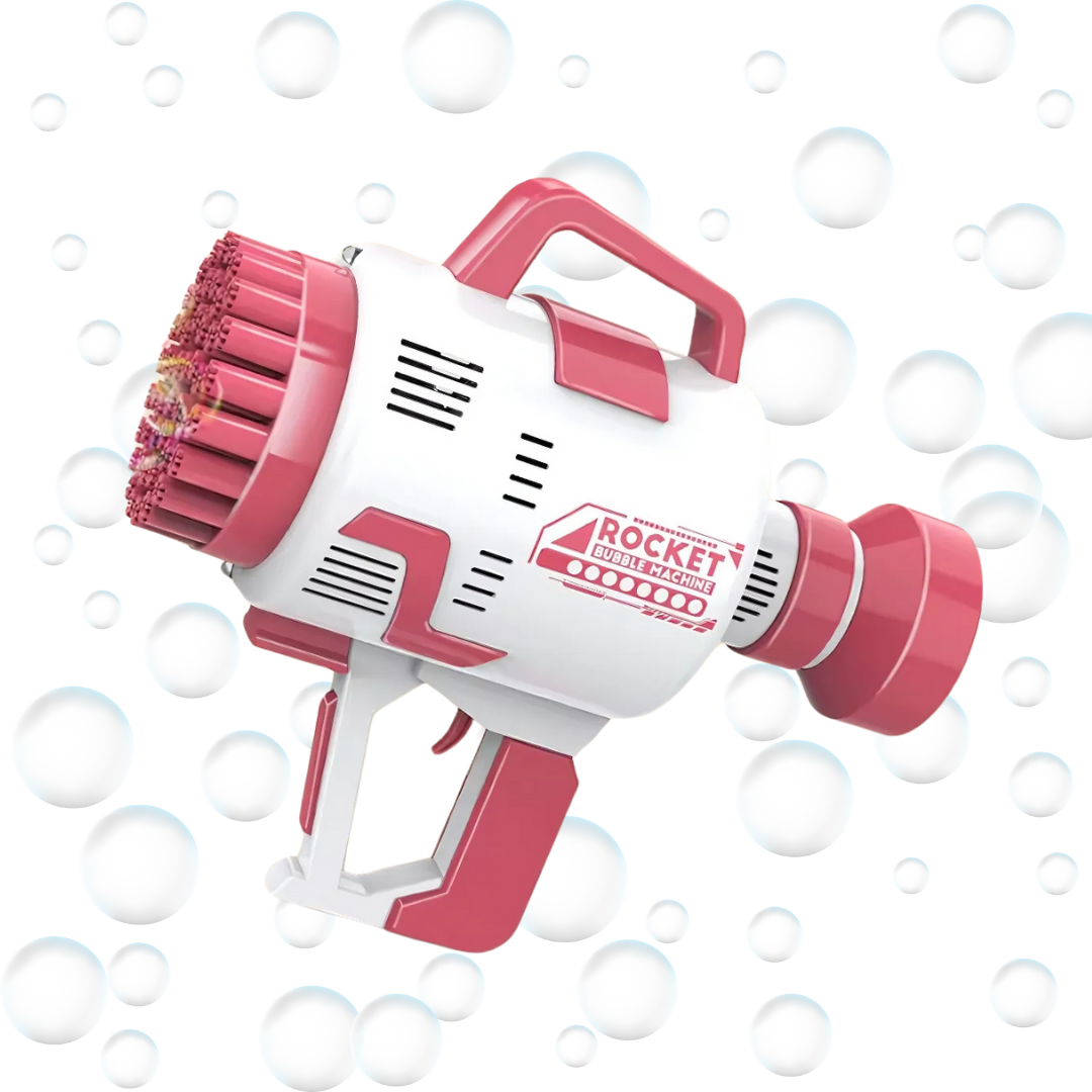 Генератор мильних бульбашок для дітей на батарейках з LED-підсвіткою Рожевий Генератор мильних бульбашок для дітей на батарейках з LED-підсвіткою Рожевий