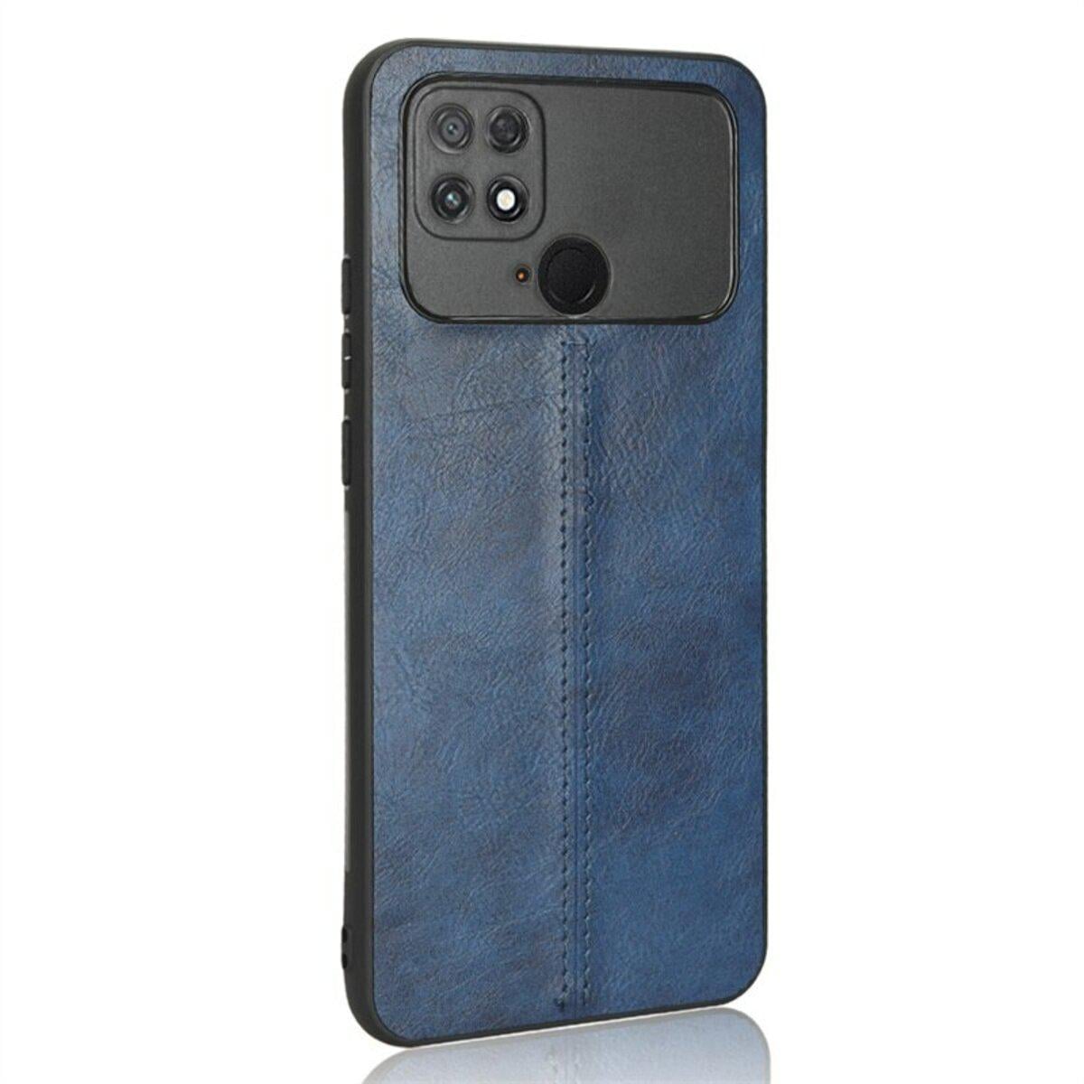 Противоударный чехол для Xiaomi Poco C40 Cosmiс Leather Case Blue