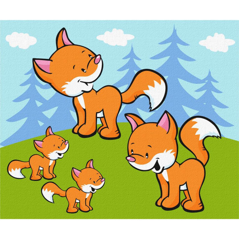 Картина по номерам Идейка Рыжая семья 25x30 см (7171/2)