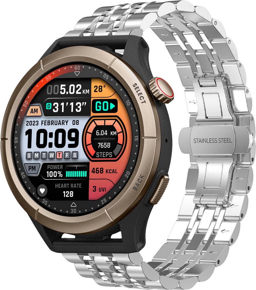 Браслет металевий Spinye для Amazfit Cheetah Round/Cheetah Pro Silver (38454-59) Браслет металевий Spinye для Amazfit Cheetah Round/Cheetah Pro Silver (38454-59)