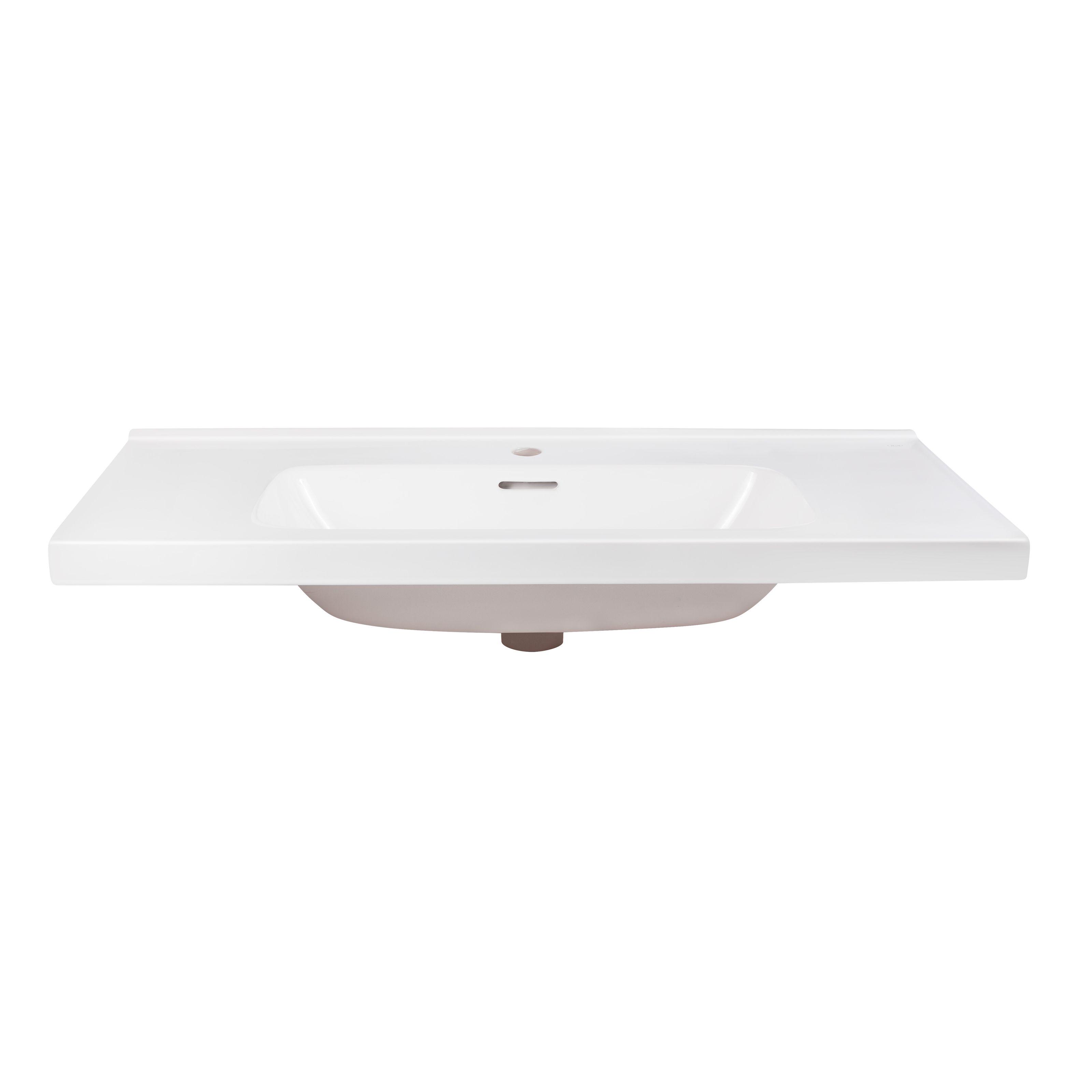 Умывальник врезной Q-tap Albatross 5H QT01115100HW 1010x505x205 мм Белый (115761)