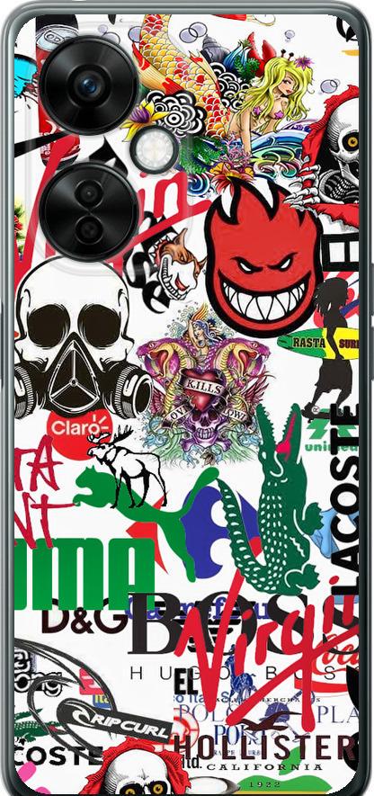 Чехол на OnePlus Nord CE 3 Lite 5G Many different logos (4022u-3144-42517) Чехол на OnePlus Nord CE 3 Lite 5G Many different logos (4022u-3144-42517)