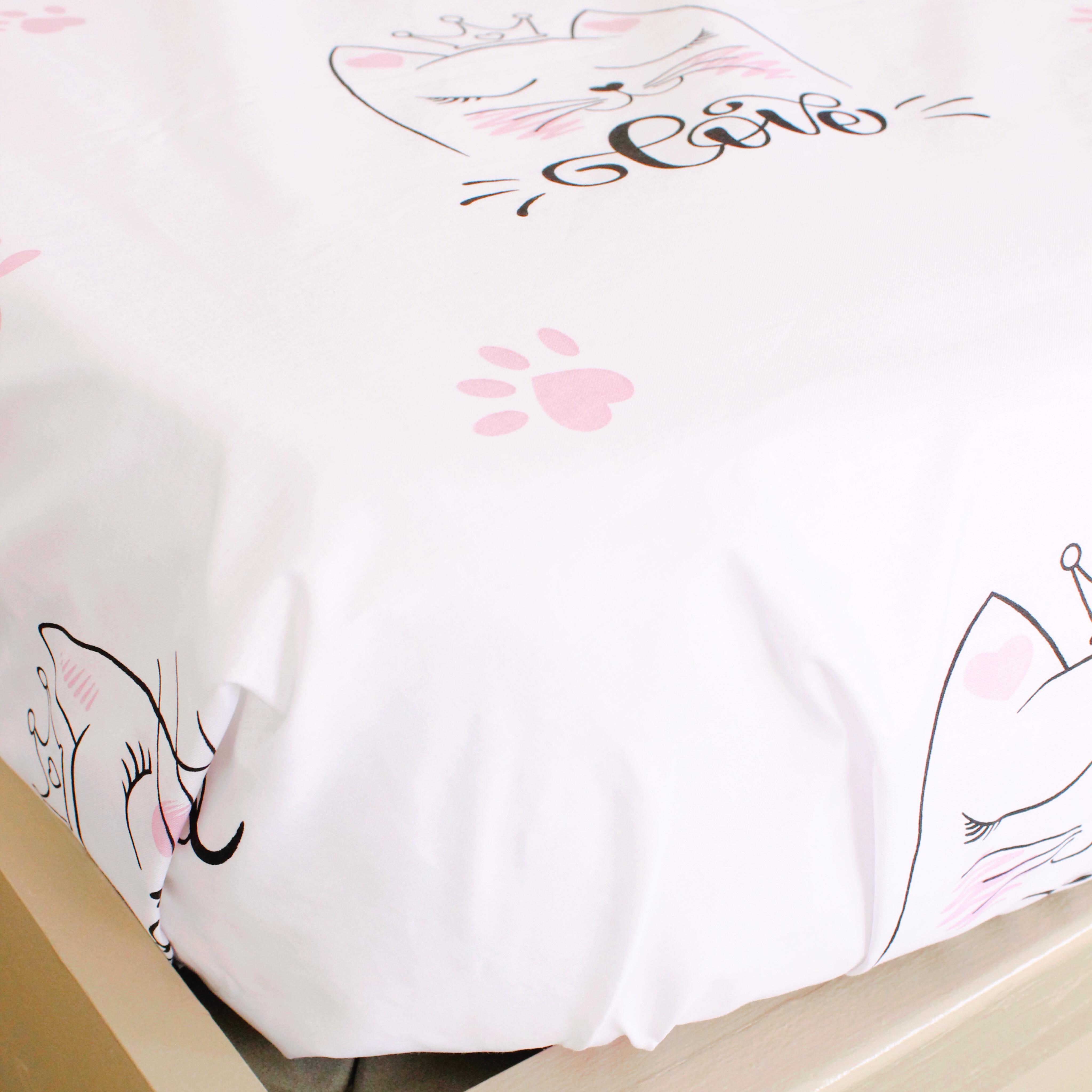 Простыня на резинке Королевская кошка бязь 150х190х25 см (20020919) Простыня на резинке Королевская кошка бязь 150х190х25 см (20020919)