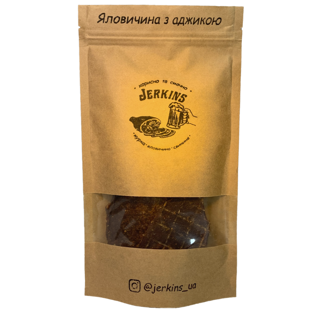 Джерки Jerkins Говядина с аджикой 100г