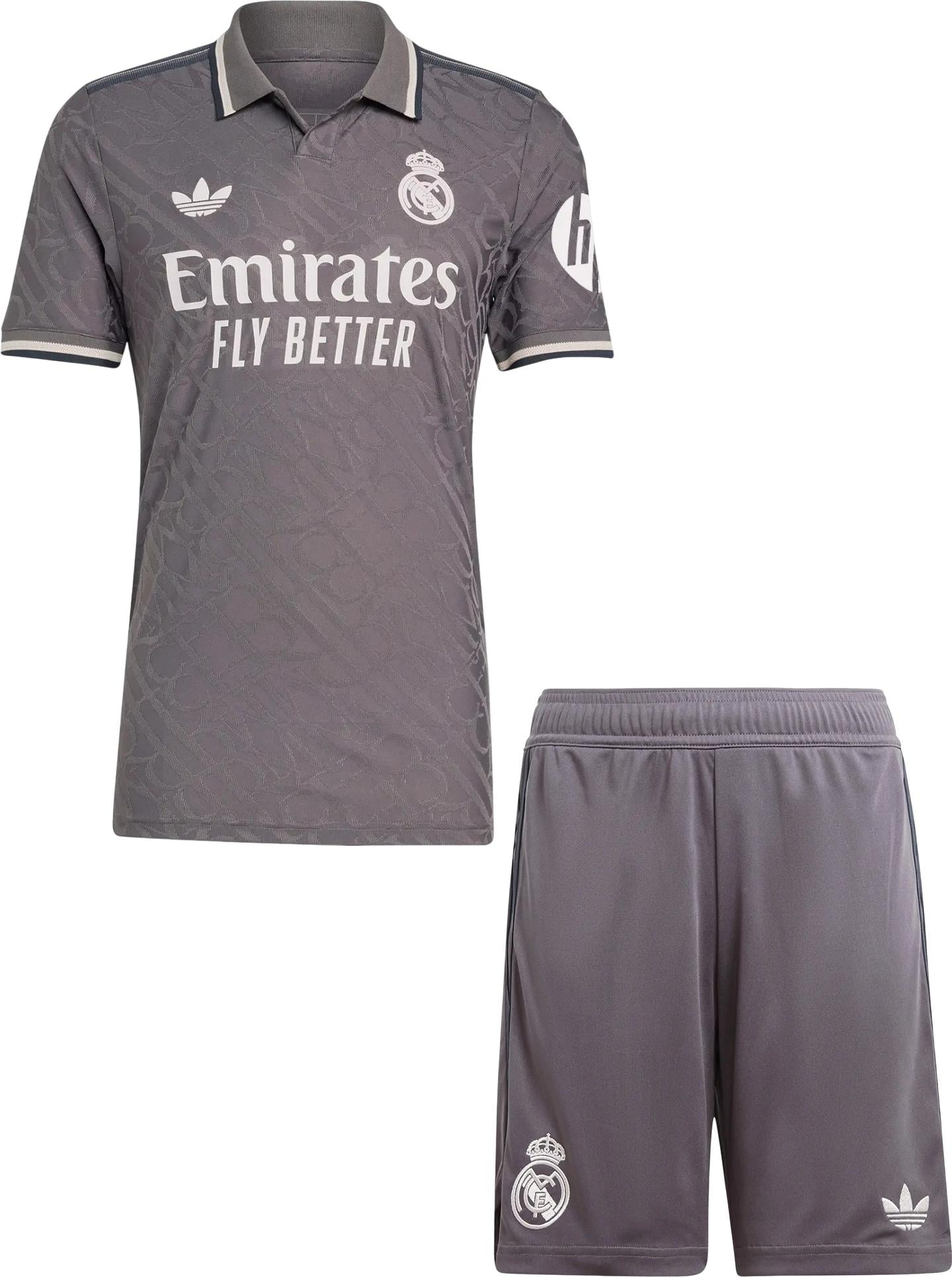 Футбольная форма Реал Мадрид 2024-2025 резервная L Черно-белый (F0089)