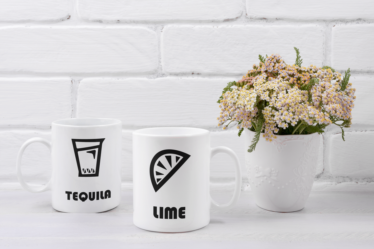 Чашки парні "Lime Tequila" для закоханих 330 мл Білий (ВЛ26Ч) - фото 2