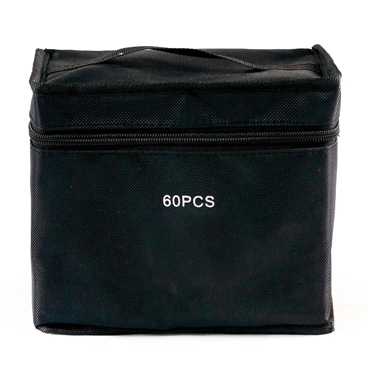 Маркеры двусторонние спиртовые Touch Smooth для рисования и скетчей 60 шт. и Подставка для маркеров Розовый - фото 7