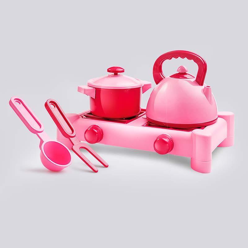 Игровой набор Посуда с плитой 5 предметов (70415) - фото 2 Игровой набор Посуда с плитой 5 предметов (70415) - фото 2