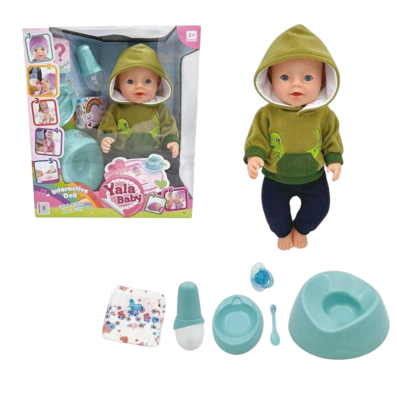 Пупс інтерактивний Yale Baby BL242U з аксесуарами/п'є з пляшечки/ходить на горщик 45 см (MTT-195666) Пупс інтерактивний Yale Baby BL242U з аксесуарами/п'є з пляшечки/ходить на горщик 45 см (MTT-195666)