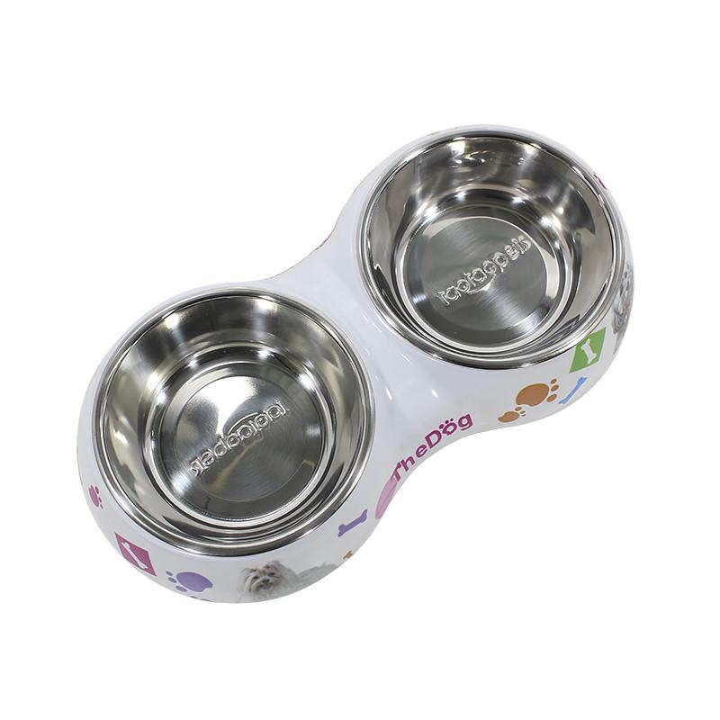 Миска для котов и собак Taotaopets WZ-1010 двойная 26x13.5x4.5 Микс Миска для котов и собак Taotaopets WZ-1010 двойная 26x13.5x4.5 Микс