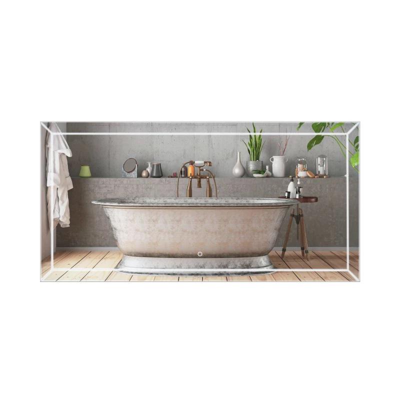 Зеркало настенное светодиодное, Aries LED touch switch 1400х700 мм