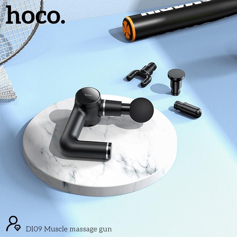 Фитнес-массажёр для мышц Hoco Fascia Gun Muscle Massager Di09 4800 мАч Black (3652d7ba) - фото 4