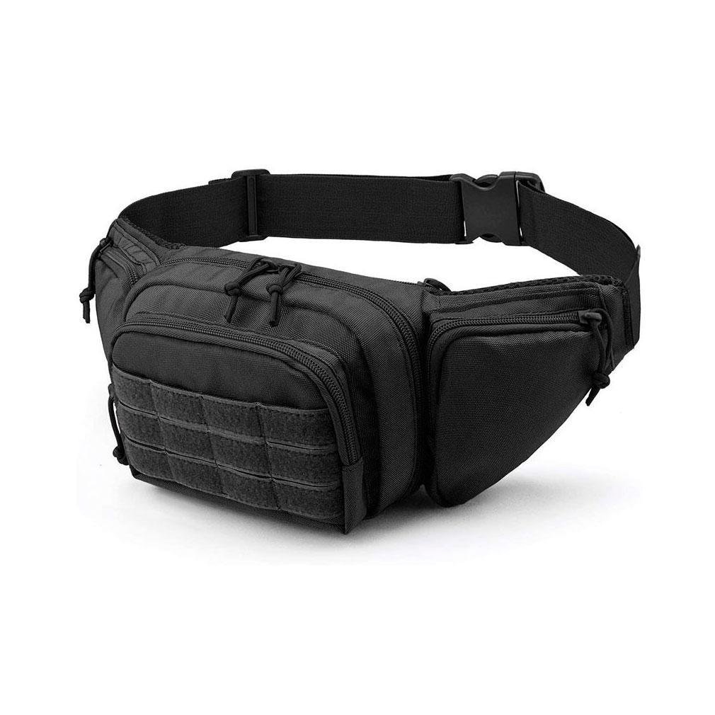 Сумка на бедро бананка ARMOR BAG на пояс с MOLLE Черный (2579563285)