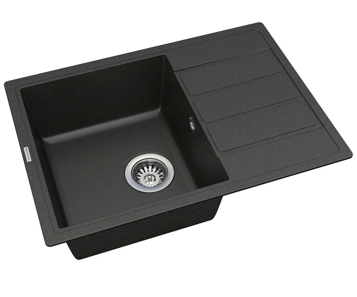 Мойка для кухни Ванкор Easy EMP 02.62 кварцевая 62х44 см Черная (573)