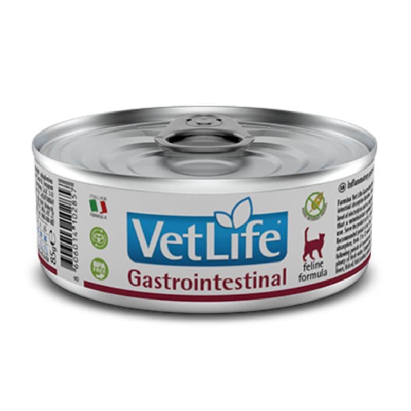 Консервы для кошек Farmina VetLife Gastrointestinal с курицей и рыбой для кошек и кошек при нарушении пищеварения 85 г (50561)