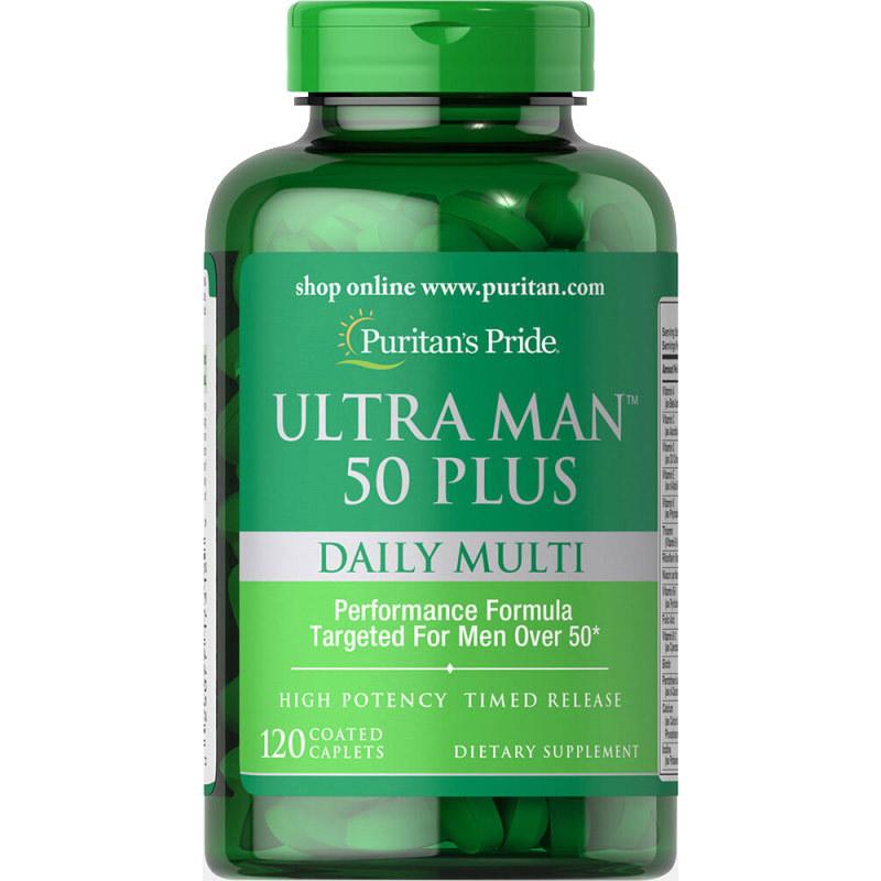 Вітаміни для чоловіківPuritan's Pride Ultra Vita Man 50 Plus 120 капс. Вітаміни для чоловіківPuritan's Pride Ultra Vita Man 50 Plus 120 капс.