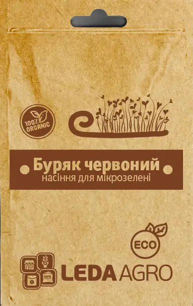 Насіння Леда Агро Мікрозелень Буряк червоний 5 г