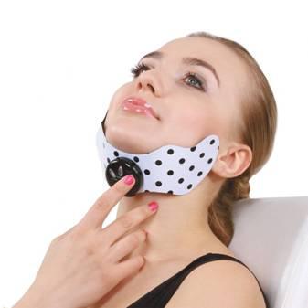 Міостімулятор SUNROZ Face Shaper EMS для м'язів обличчя Біло-Чорний (SUN1535) - фото 3